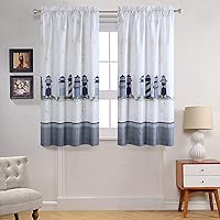 Vista 21 de Cortina de ducha Tremiti Aqua Starfish de poliéster, cortinas impermeables para baño con rayas verdes impresas, 72" x 78" extralarga