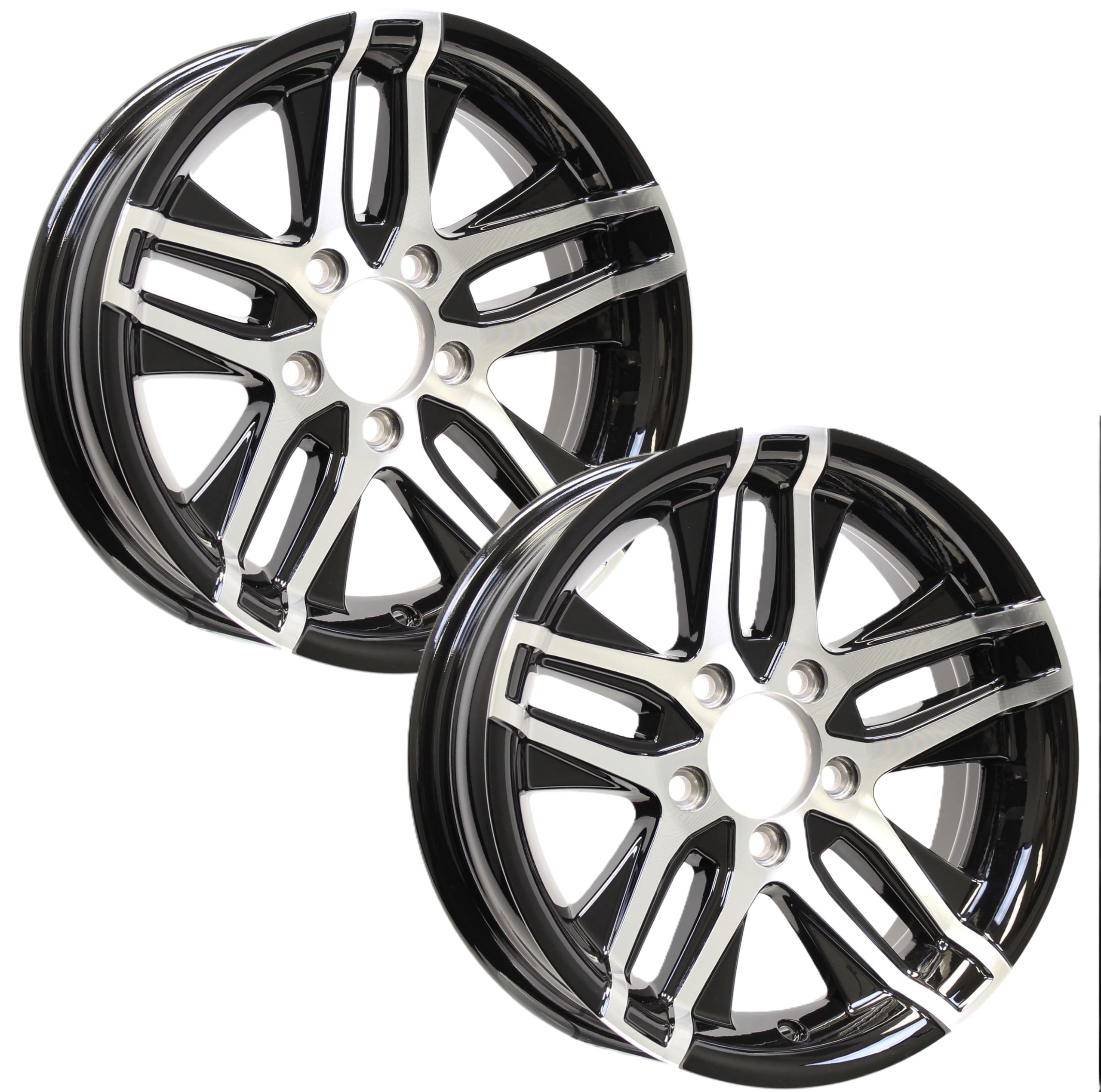 eCustomRim 2-Pack Aluminum Trailer Wheels 14X5.5 14 Inch 5 Lug - wheels | Mubboo