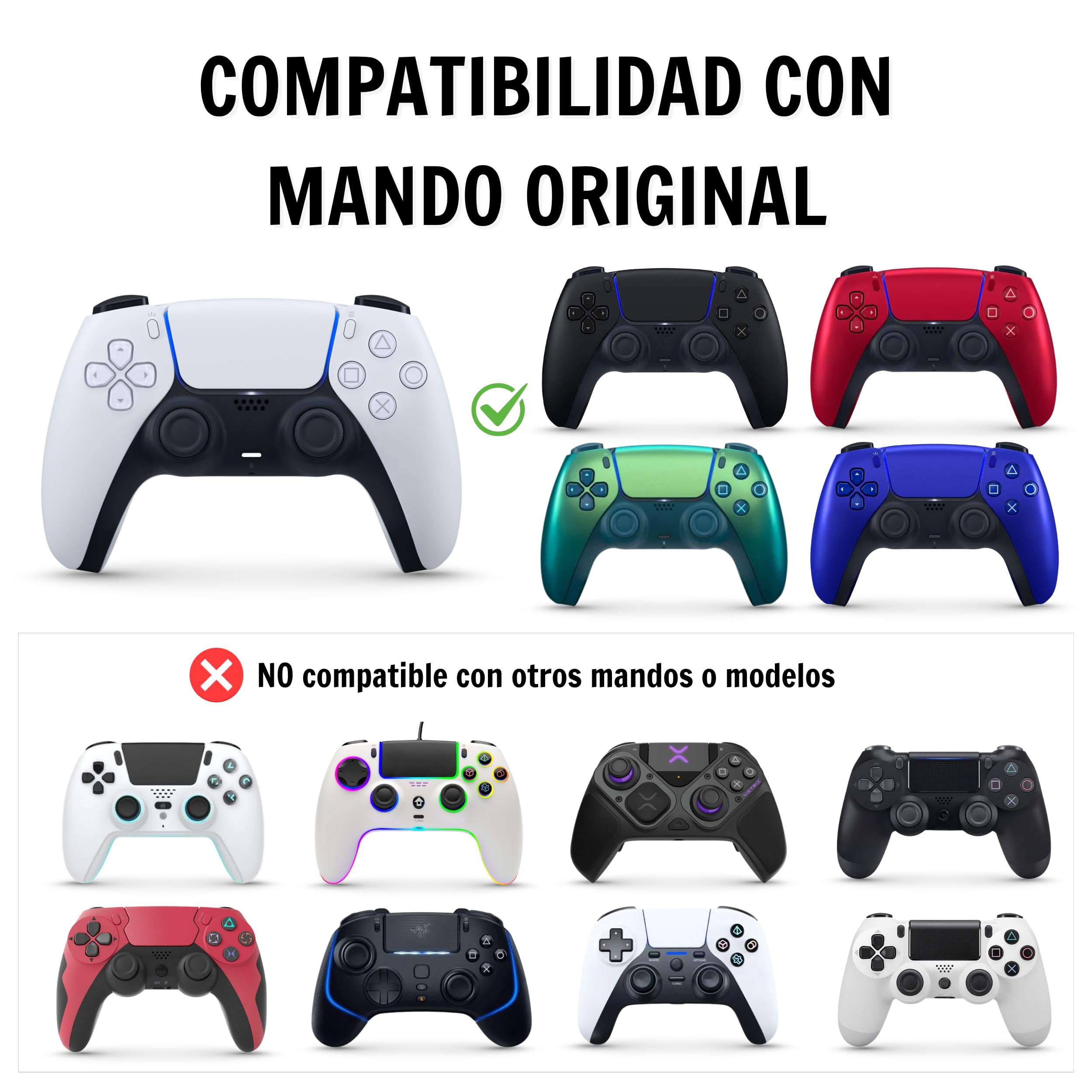 Cover Compatibile con Controller PS5 (Verde)