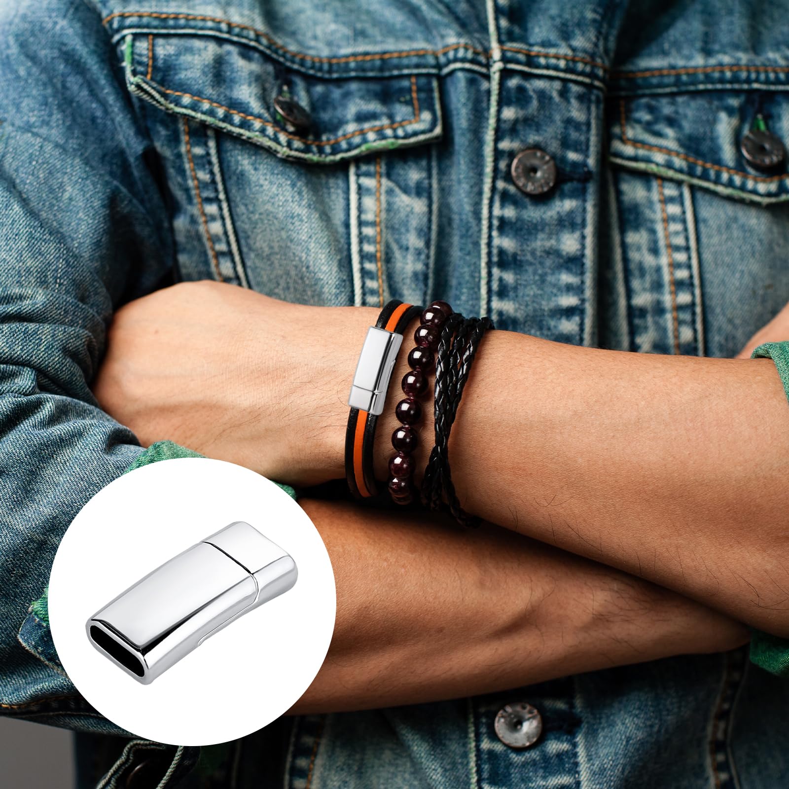 Pcs Bracelet Clasps And Closures Leather Clasps And Closures