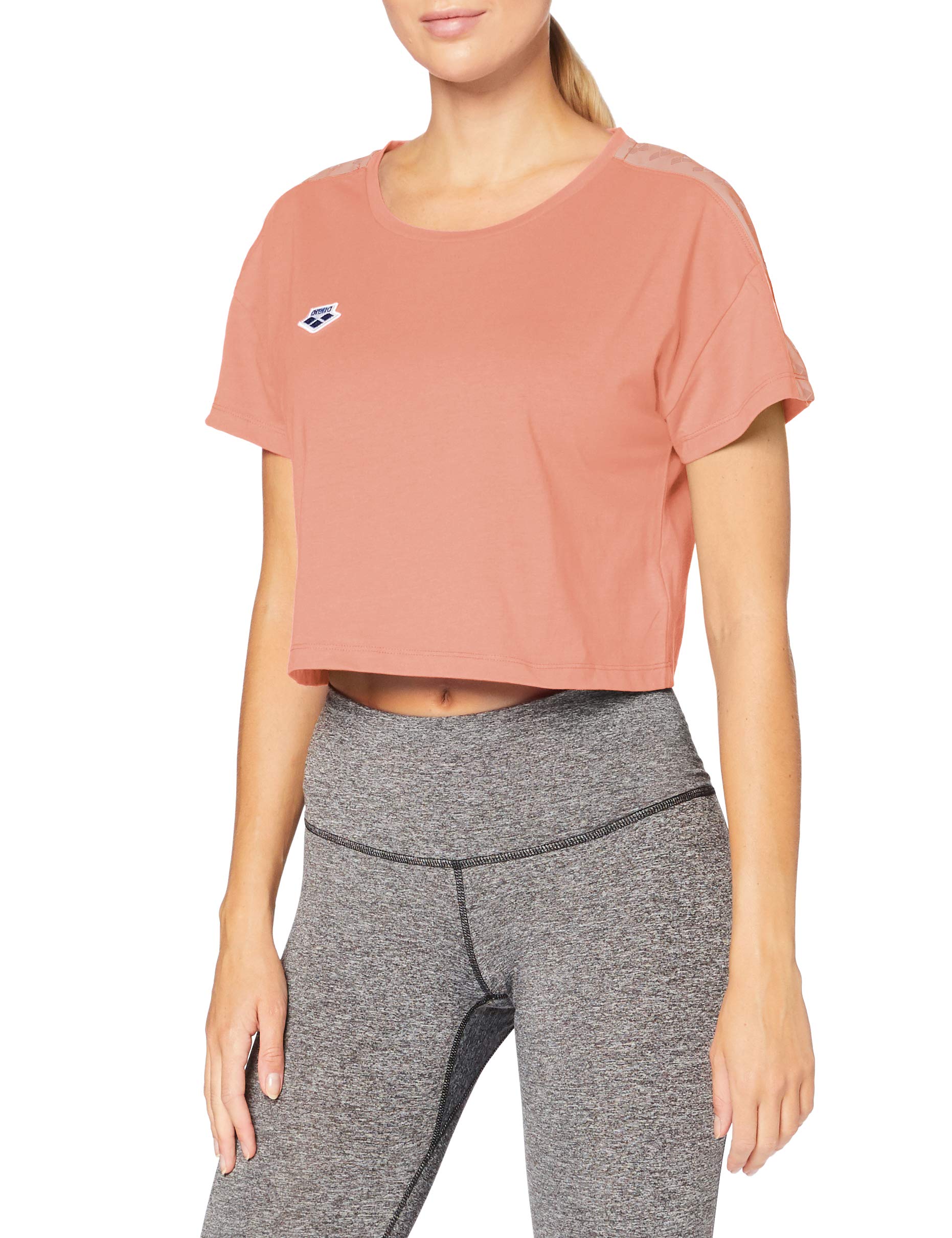 ARENA Women Icons Shirt Corinne Team T-Shirt - Triple Powder Pink, M