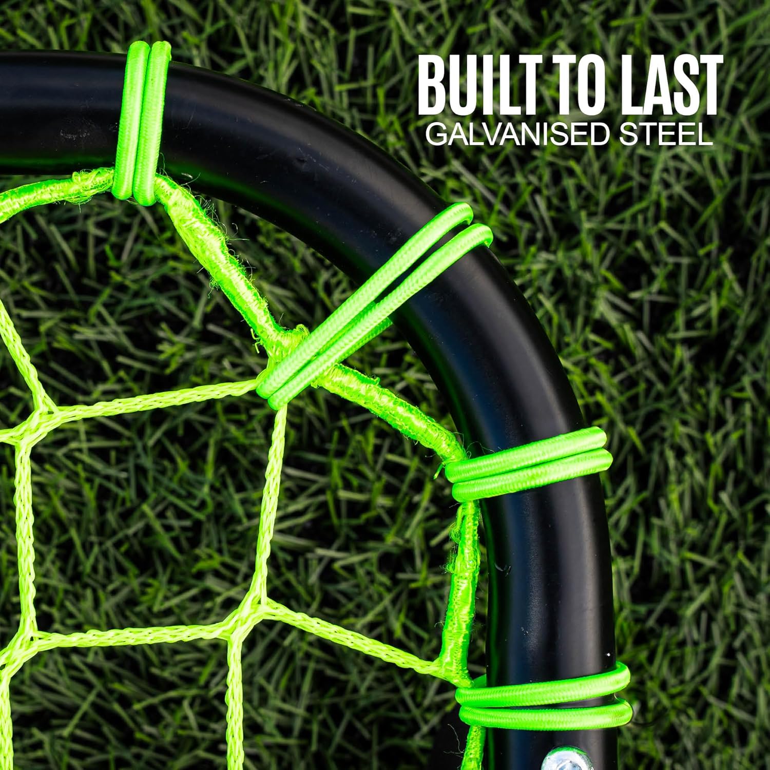 QUICKPLAY Handheld Soccer Rebounder | Elastic Connected Net for Fast, Unpredictable Rebounds | Ideal for Goalkeeper, Volley & Passing Drills and Heading Practise