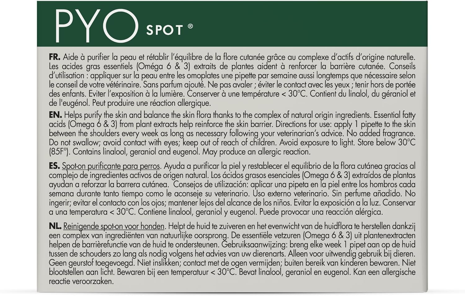 Dermoscent 920-7224 Pyospot 20kg-40kg for Dogs 4Pip