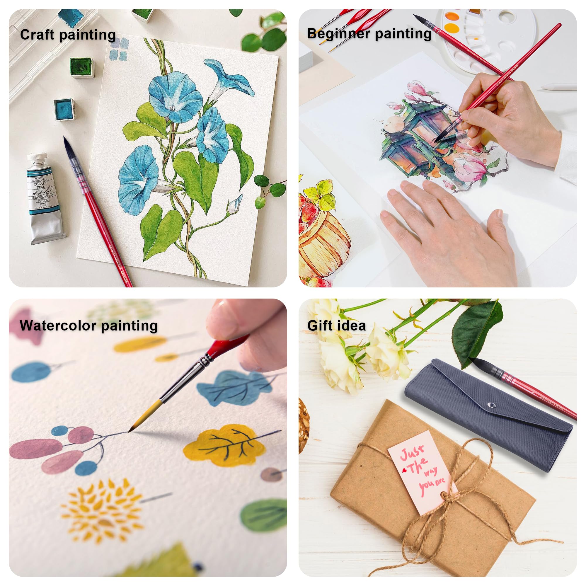 Ensemble de pinceaux professionnels pour aquarelle