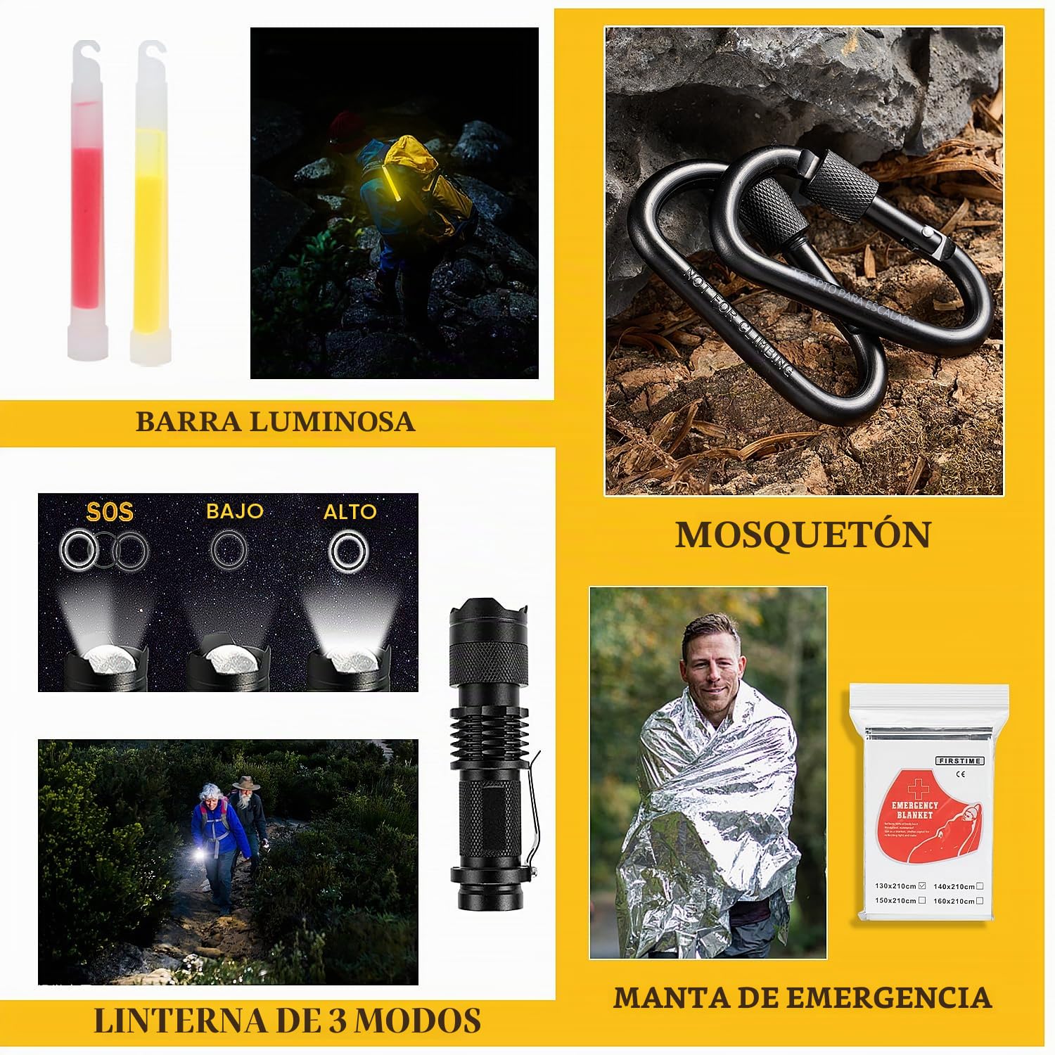 Kit de primeros auxilios de supervivencia, 99 piezas, equipo profesional, mochila grande para senderismo, accesorios de aventura al aire libre, regalo