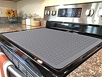 Vista 10 de Cubierta superior de estufa para estufa eléctrica, tapete de silicona para encimera de vidrio, protector de placa de cocina, alfombrillas de secado