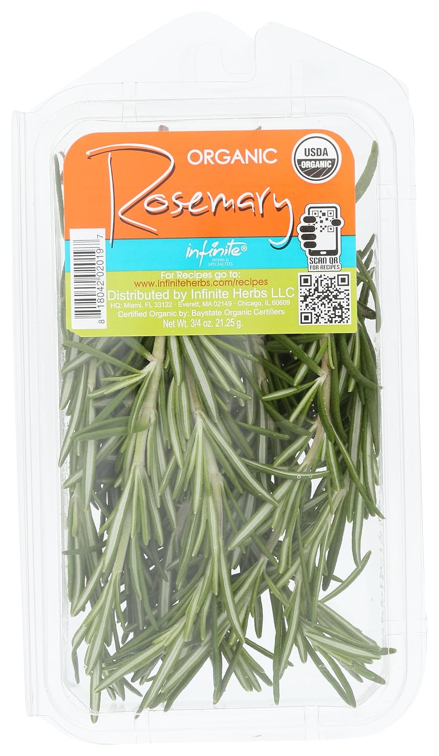 Infinite Herbs Organic Rosemary, 0.75 OZ
