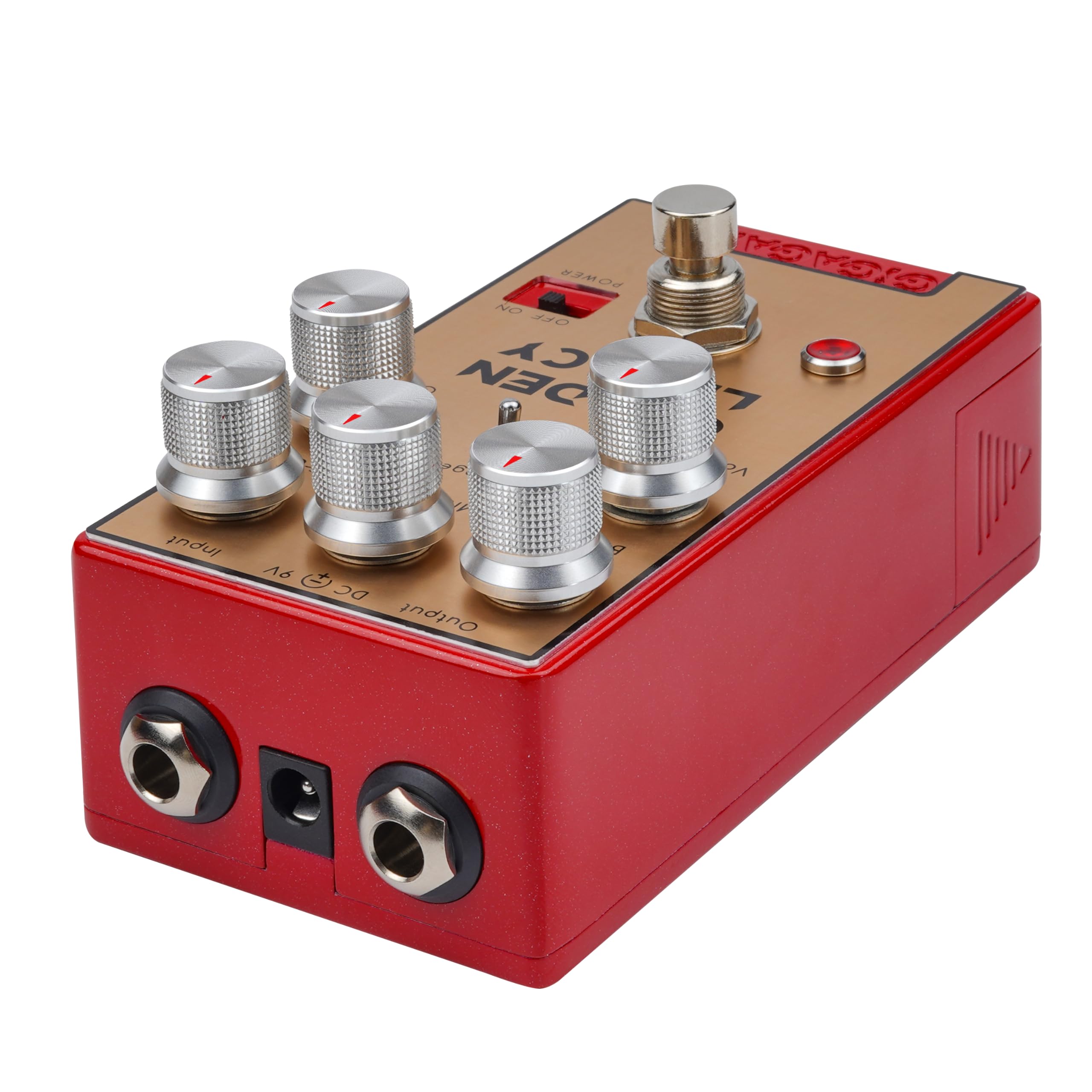 GP05 Golden Legacy Distortion – pedale chitarra, distorsione rock classica, da crunch caldo a gain alto, suono tipo ampli, risposta dinamica, true bypass, compatto in metallo