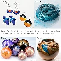 Vista 5 de Jacquard Pearl Ex - Pigmentos en polvo de 3 gramos, metálicos, bronce antiguo