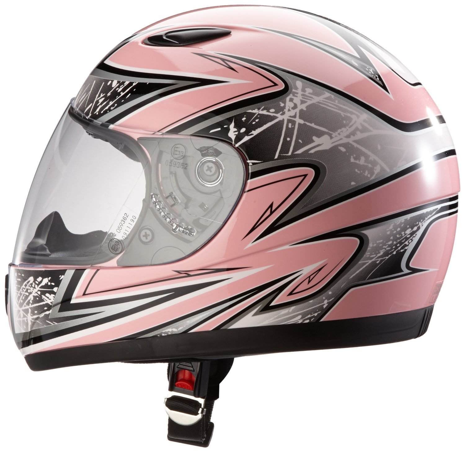 Kinder Motorradhelm pink HL808 - XXXS
