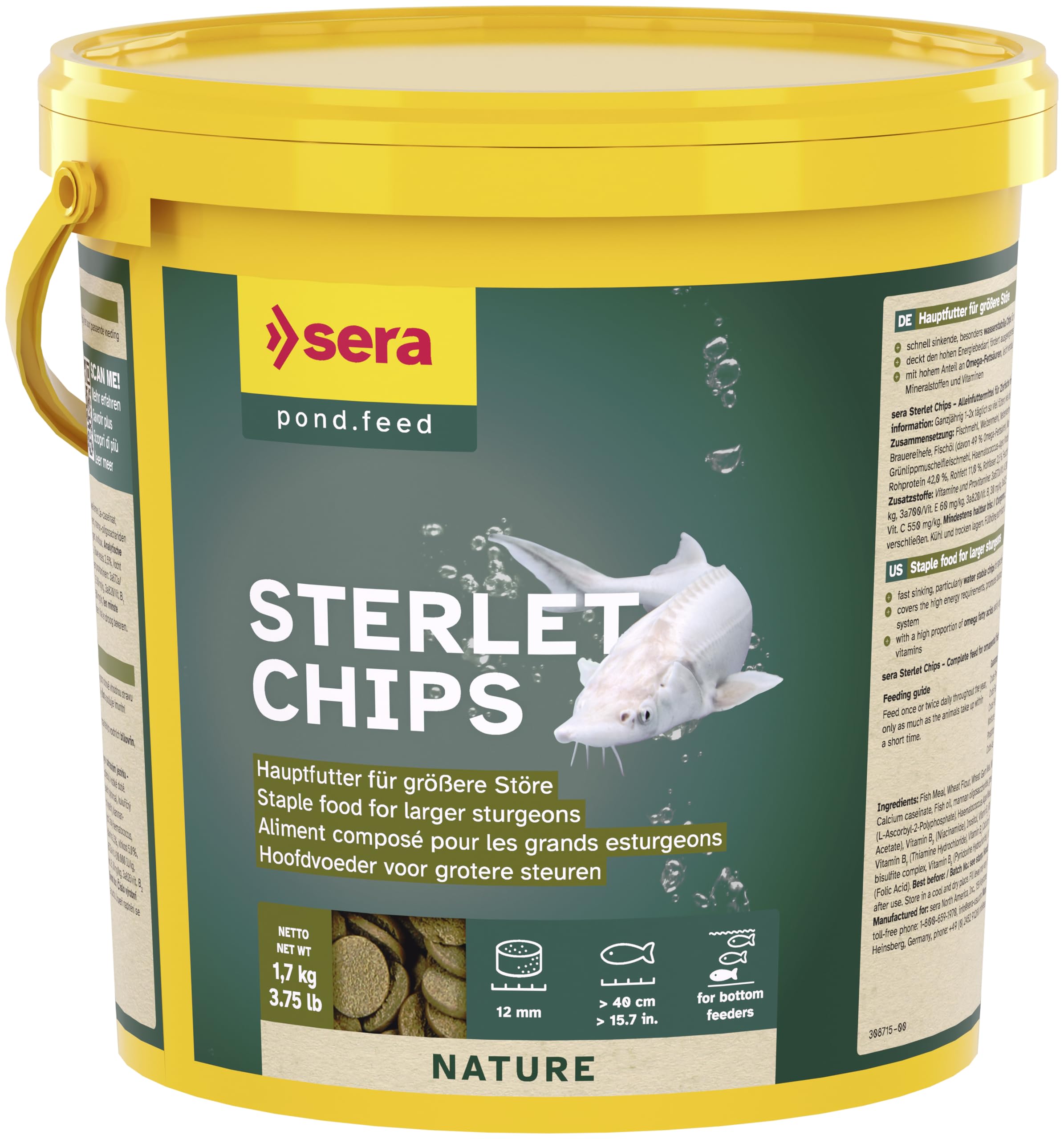 SERA esturgeons Chips XXL 1.7kg