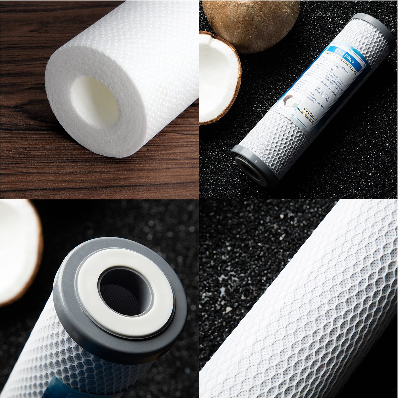 10" RO Ersatzfilter Set Naturewater Filters für 6-stufige Umkehrosmose-Systeme(1-6 Stufe)