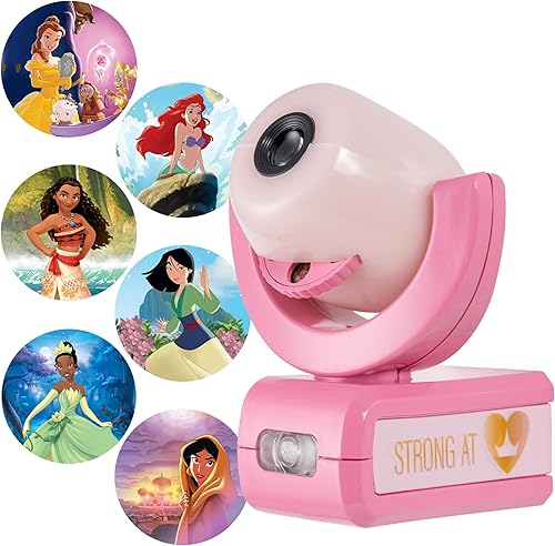 Projectables Disney Princess - Proyector de luz nocturna LED de 6 imágenes sensor del atardecer al amanecer Project Princesses Belle Jasmine Ariel Projectables Disney Princess - Proyector de luz nocturna LED de 6 imágenes sensor del atardecer al amanecer Project Princesses Belle Jasmine Ariel