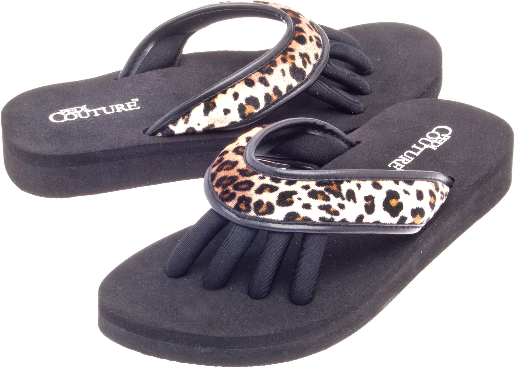 Pedicure Sandals with Built In Toe Separators for Women - Comfortable Spa Style Flip Flops for Home, Salon, Yoga & Gym Use