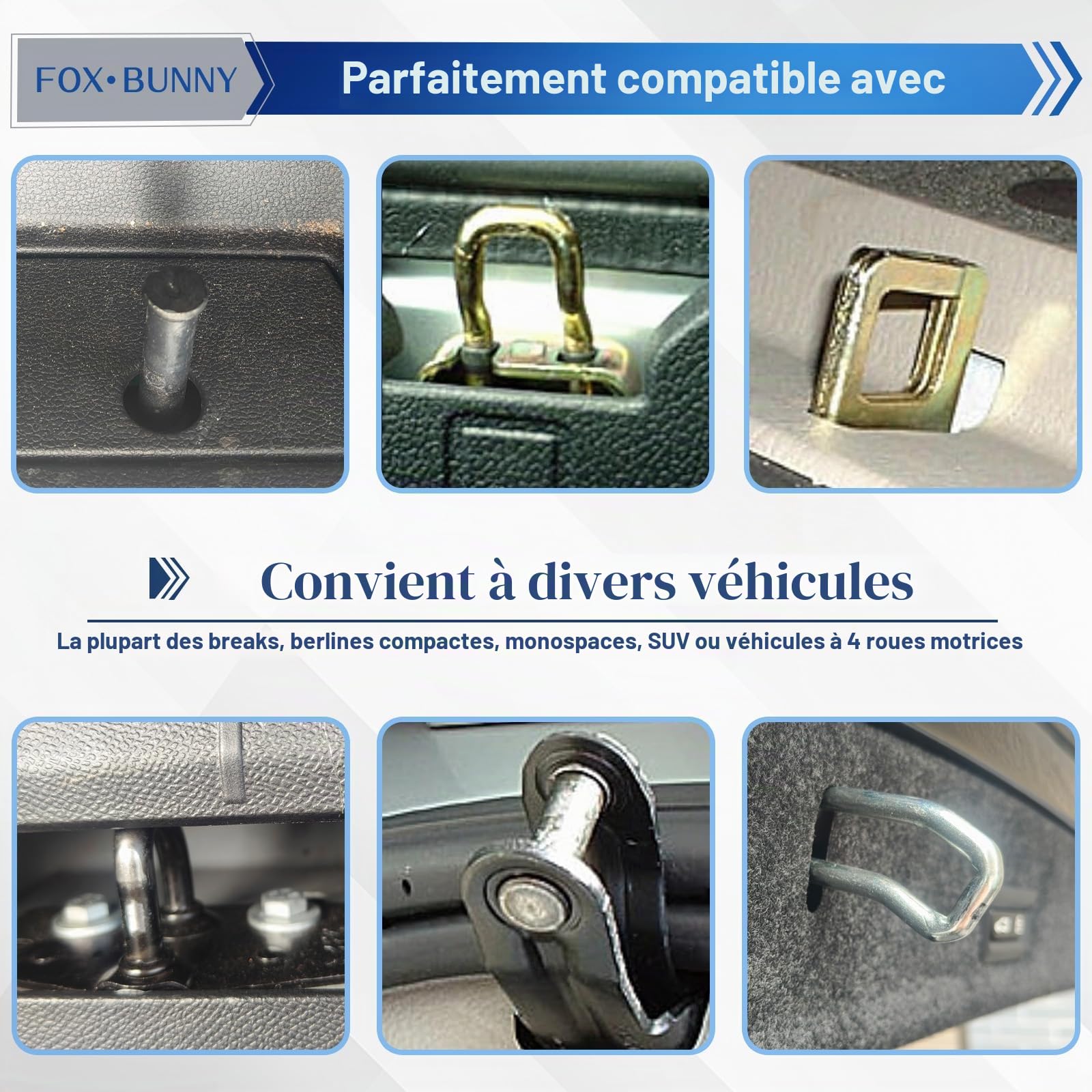 Serrure de ventilation pour hayon de voiture, serrure de porte de voiture pour animaux de compagnie, crochet de loquet de coffre