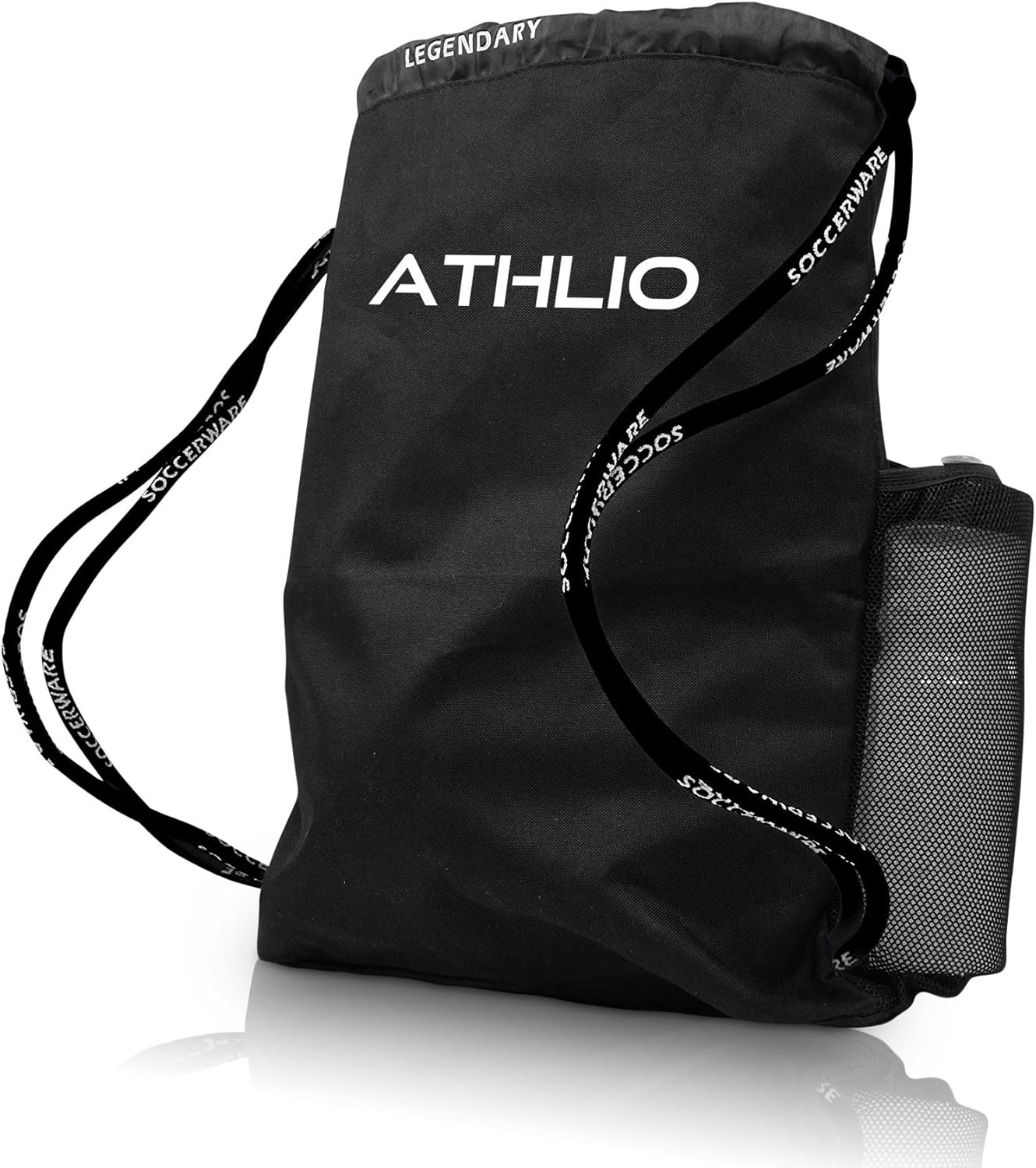 Soccerware Legendary Drawstring Gym Bag - Waterproof | For Sports & Workout Gear | XL Capacity | Heavy-Duty Sackpack Backpack - Image 4