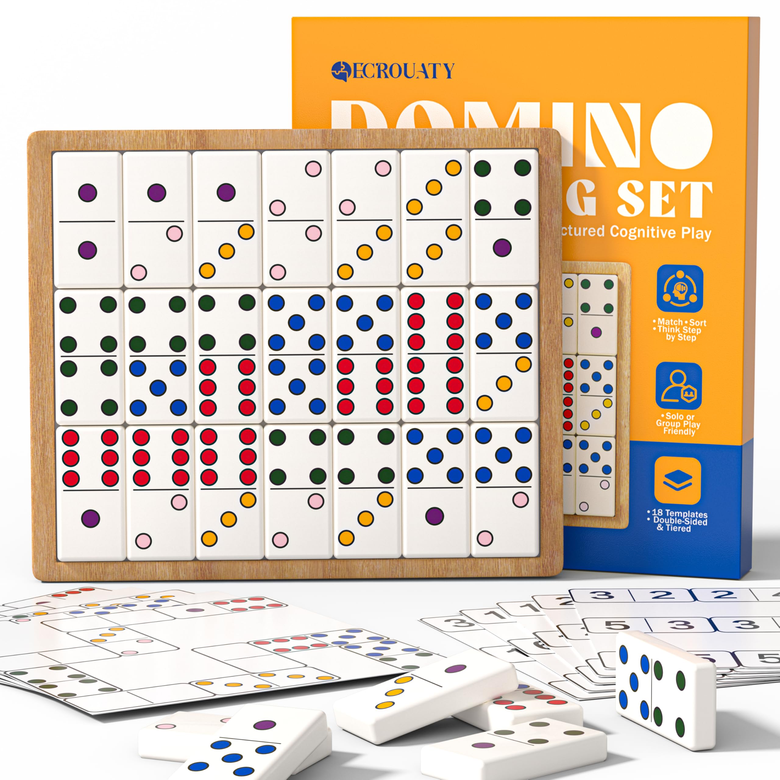 Dementia Activities for Seniors, Dots Dominos Activity Kits for Dementia Patients, Dementia Activities for Seniors Alzheimers Products for Elderly Gifts, Memory Games for Adults Gifts for Elderly