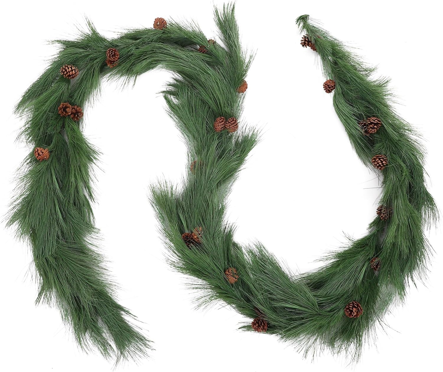 Jutom 13.2ft Christmas Deluxe Norfolk Pine Garlands