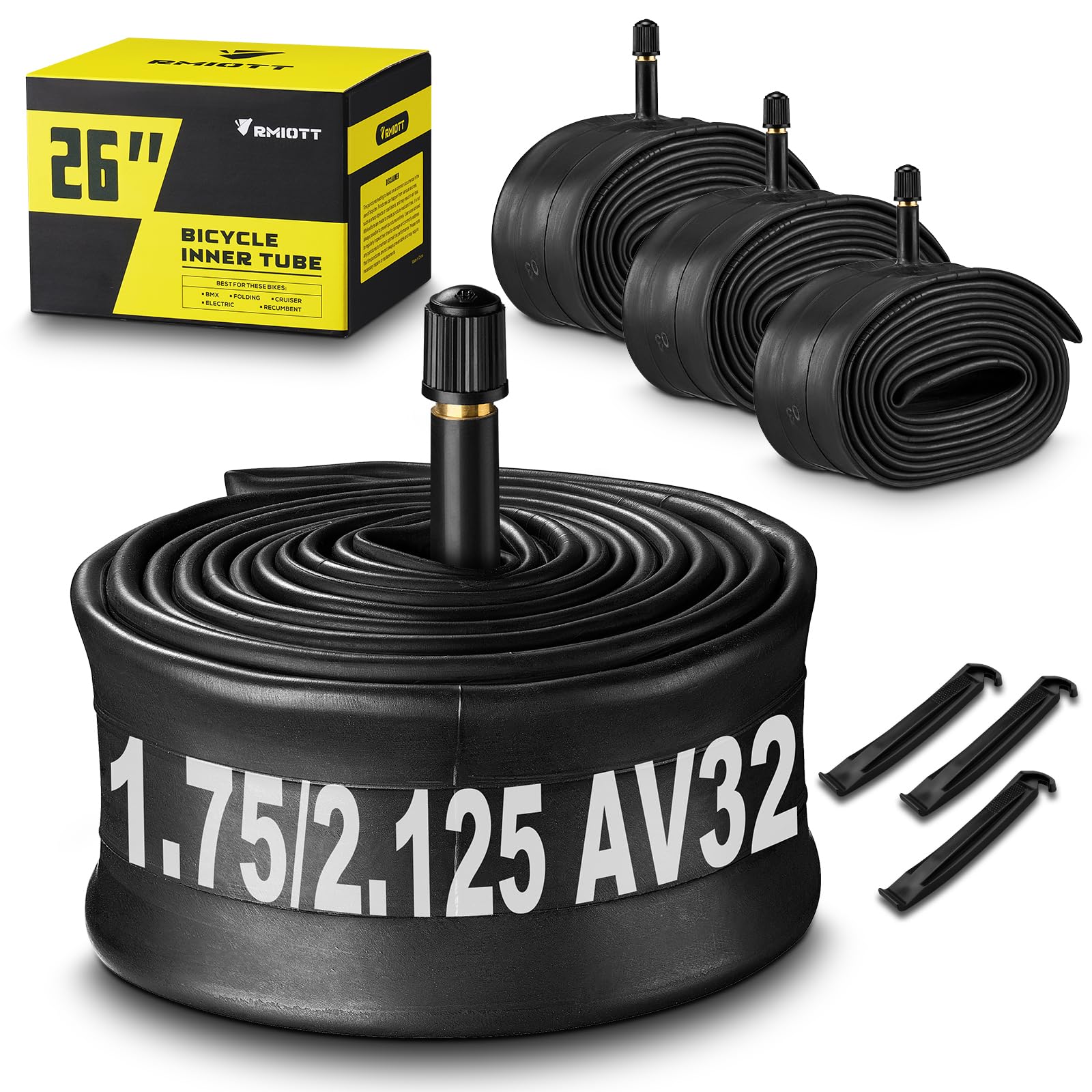 Rmiott 26'' Mountain Bike Inner Tubes 26 inch x 2.125 2.25 2.3
