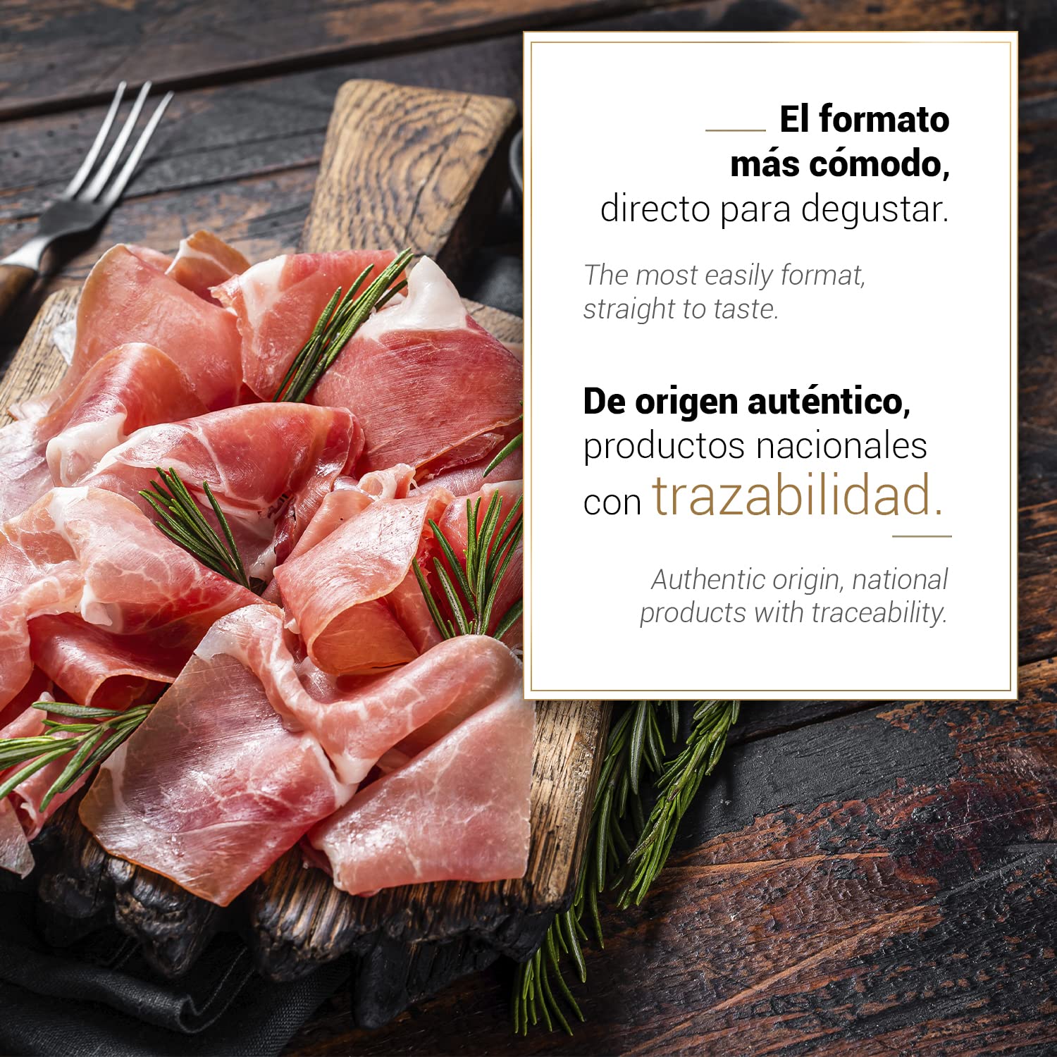 Finca Jarallana - Prosciutto di Cebo Iberico Tagliato al 50% - 5 Piatti da 100 g - Essiccazione e Stagionatura Naturale di + 36 Mesi - Maiale Iberico Allevato in Regime Estensivo