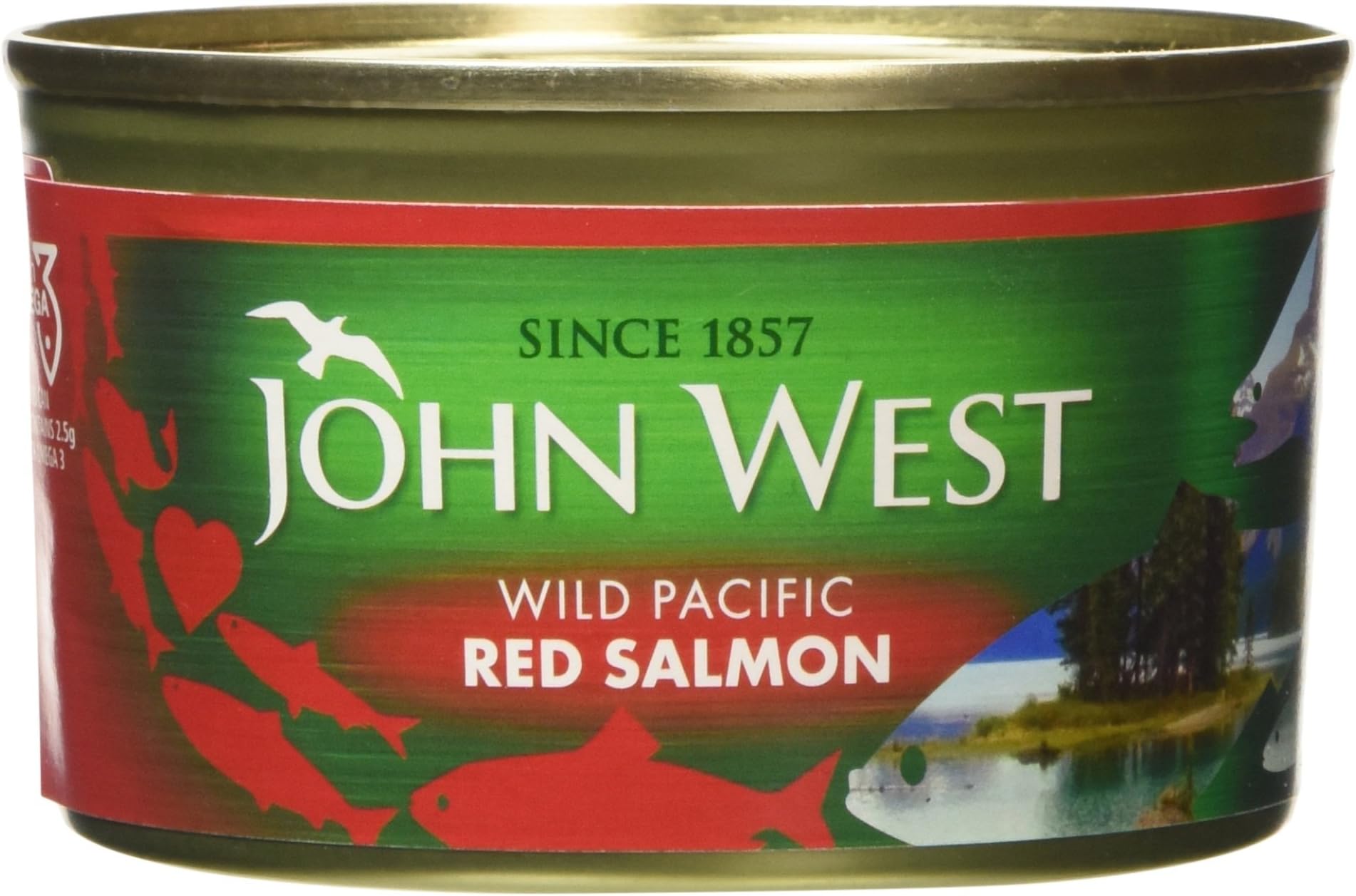 John West Wild Pacific Red Salmon 213 g. High in Omeaga 3