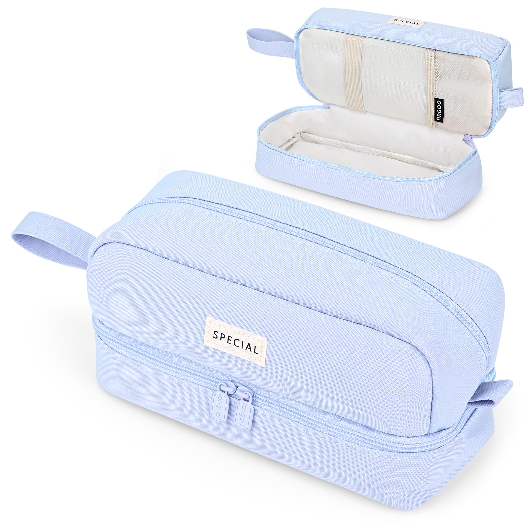 Yoeege Estuche Escolar, Multifunctional Estuche Grande, Estuches Escolares Kit De Lápices De Gran Capacidad, Estuches Escolares para Estudiantes, Niñas, Niñas y Adolescentes,Azul