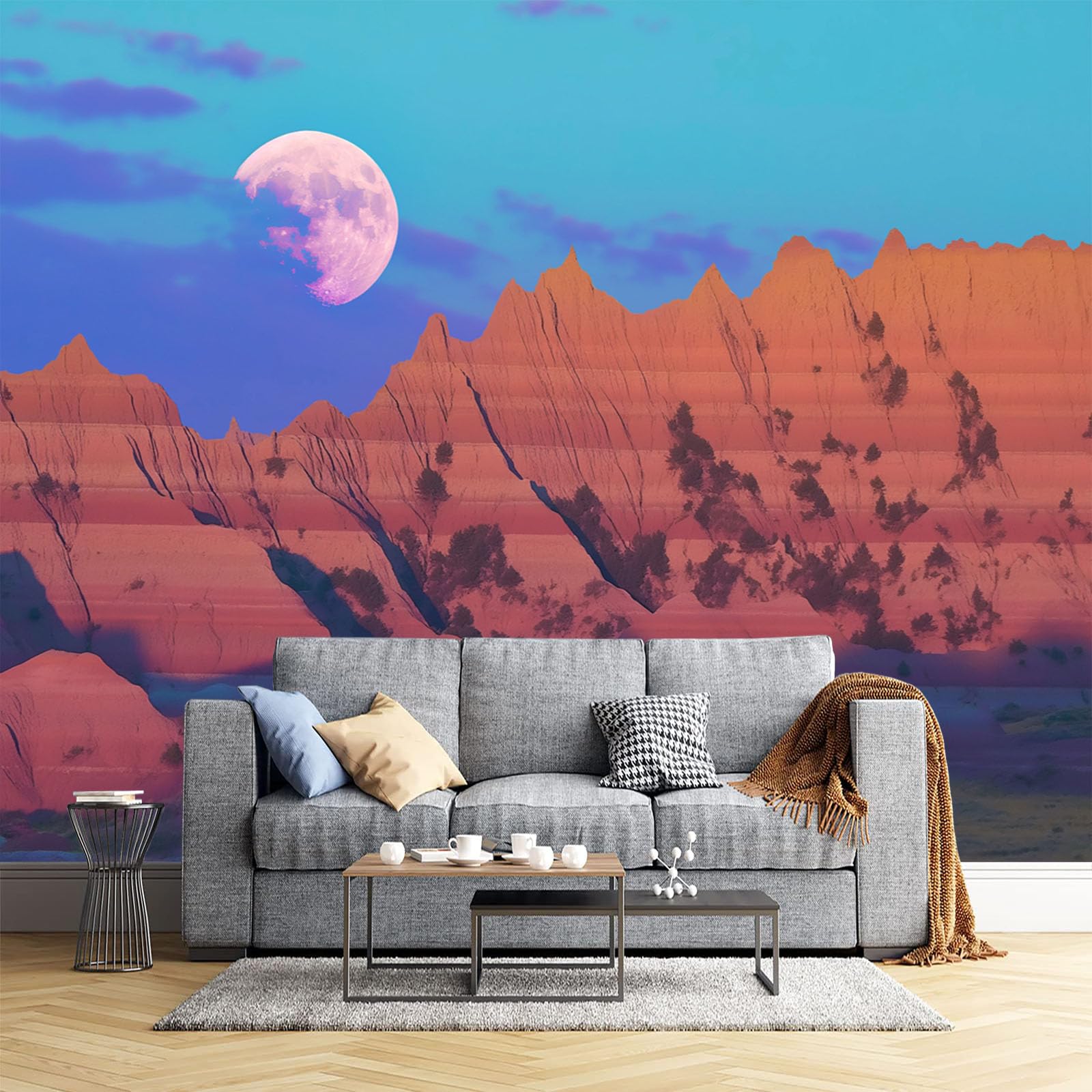 Papier Peint Désert de Gobi photo mural paysage naturel poster personnalisé chambre salon