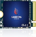 GAMERKING 256GB M.2 2230 SSD NVMe PCIe Gen 3.0X4 Interne Solid State Drive (Solid State Drive) Compatible avec Steam Deck/Microsoft Surface pro 8/pro 7+/pro X/laptop3/laptop4(M.2 2230 PCIe 256GB)