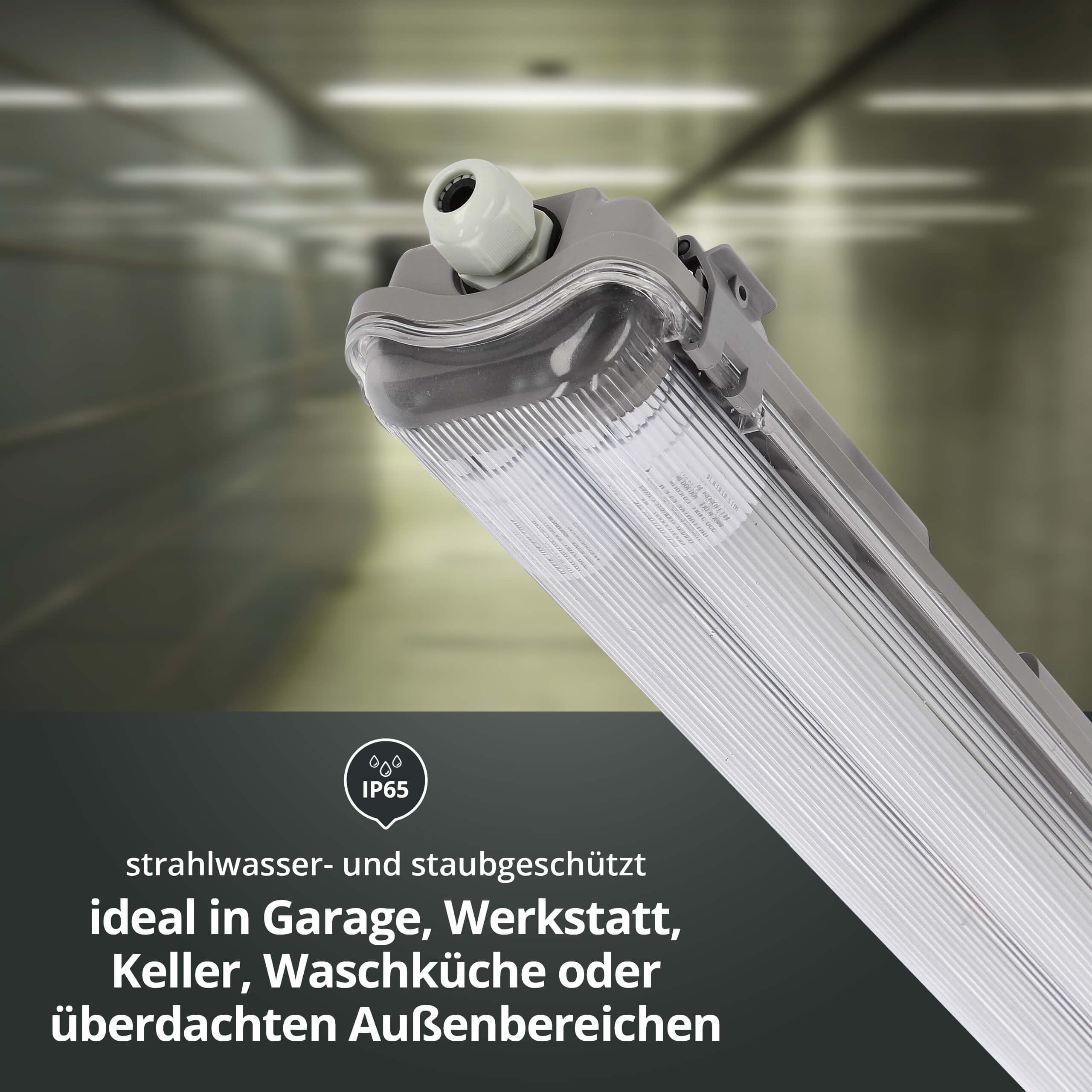 Lampada LED Per Ambienti Umidi Lampada Per Lavabo Da Esterno Warehouse Cellar Lampada Tubolare 150cm Bianco Neutro 2x 88926864 - Foto 10