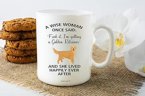 Miniatura 2 de Taza de café sarcástica con texto en inglés A Wise Woman Once Said regalo para ella para mujer perro dama 11 onzas