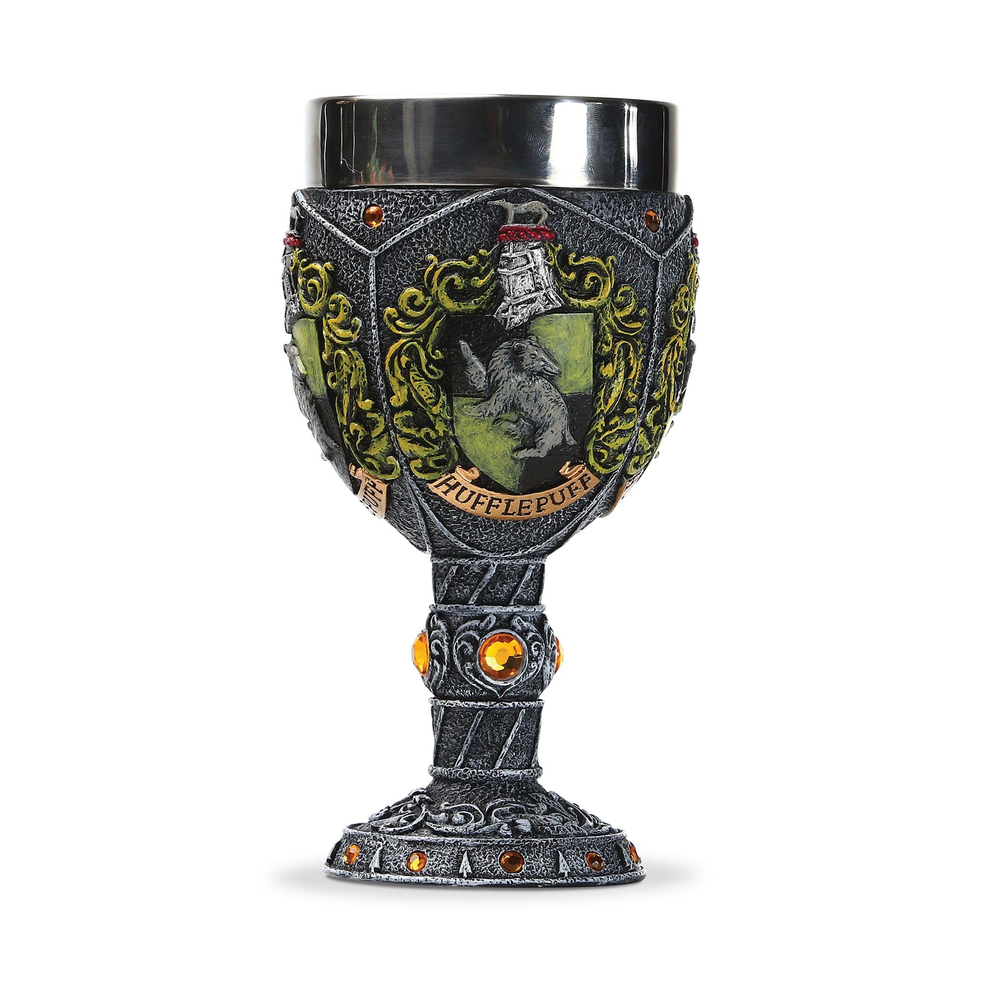 Wizarding World of Harry Potter Hufflepuff Decorative Goblet Figurine, 1 Count (Pack of 1), Multicolor