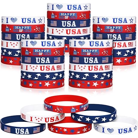Deekin 4th of July Patriotic Bracelets Kit