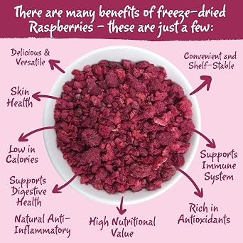 100g Arbuckle's Freeze Dried Raspberries Pieces Direct from UK Farm Shop, Raspberry Crumble Nutritious and Healthy Raspberry Natural, for Baking, Breakfast Cereal Topper, Yogurt, Cake Decorations