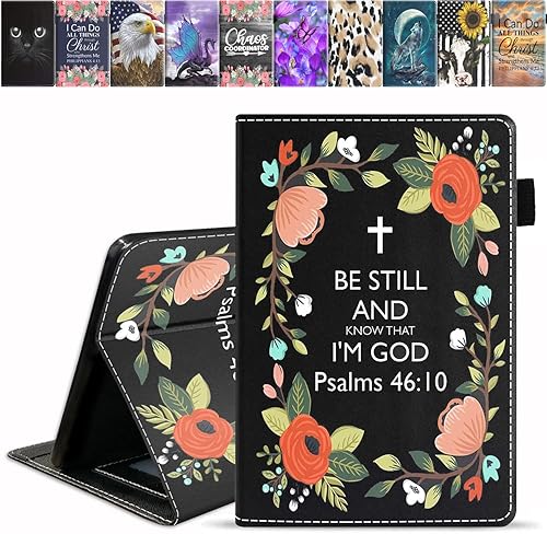 Miniatura 11 de Funda para tablet Kindle Fire HD 10/Fire HD 10 Plus (11ª generación, versión 2021), funda de piel sintética de alta calidad con ranura para tarjeta