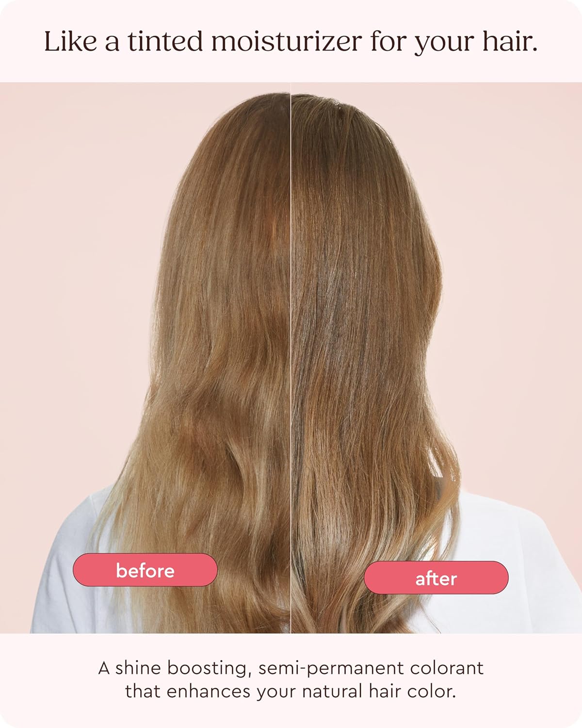 Glaze Supergloss Color Conditioning Gloss – Hydrating Semi-Permanent Color Hair Gloss & Shine Boost – Color Depositing Mask - Cruelty-Free – 6.4 Fl Oz - Brilliant Bronde - Dark Blonde to Light Brown - Image 2