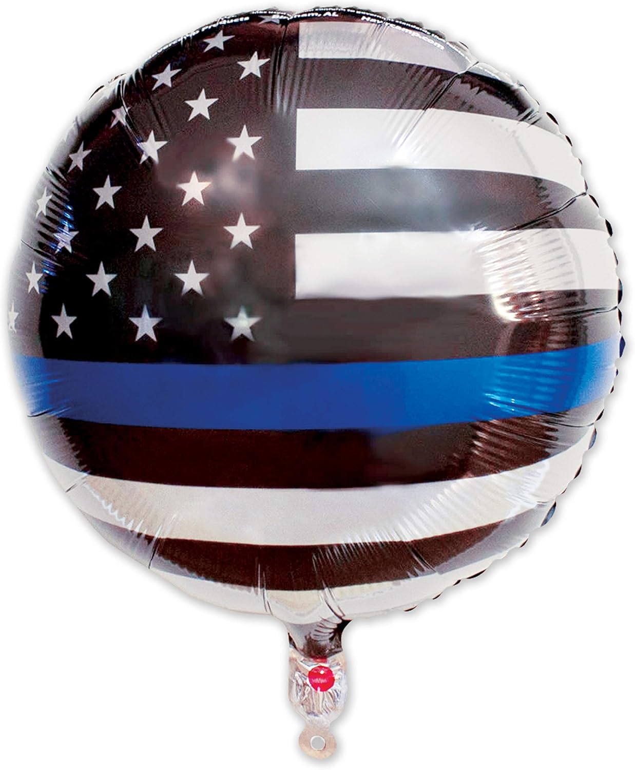 Havercamp’s Police-Thin Blue Line Balloons (6 Pcs.), 18” Round Mylar!