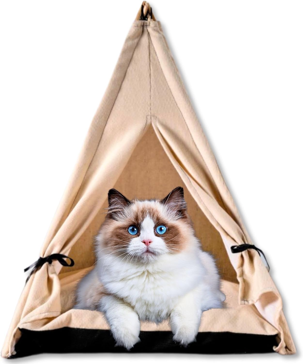 Pet Teepee Modern: Premium Dog Teepee Tent, Cat Teepee, Dog Fort, Tent Bed for Small Size Dogs, Puppies and Cats, Cozy Indoor Comfort