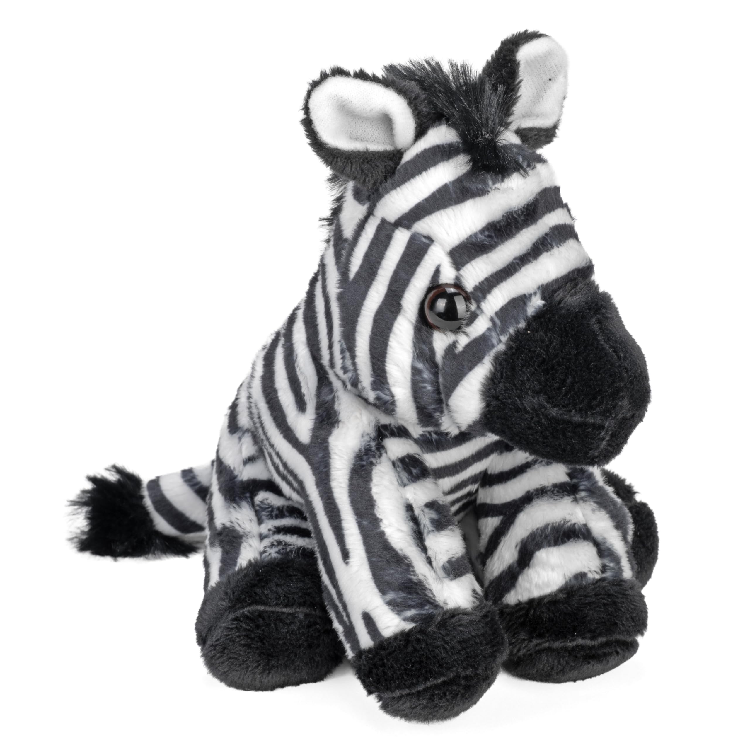 Wild Republic Pocketkins Eco Zebra, Stuffed Animal, 5 Inches, Plush Toy, Made from Recycled Materials, Eco Friendly