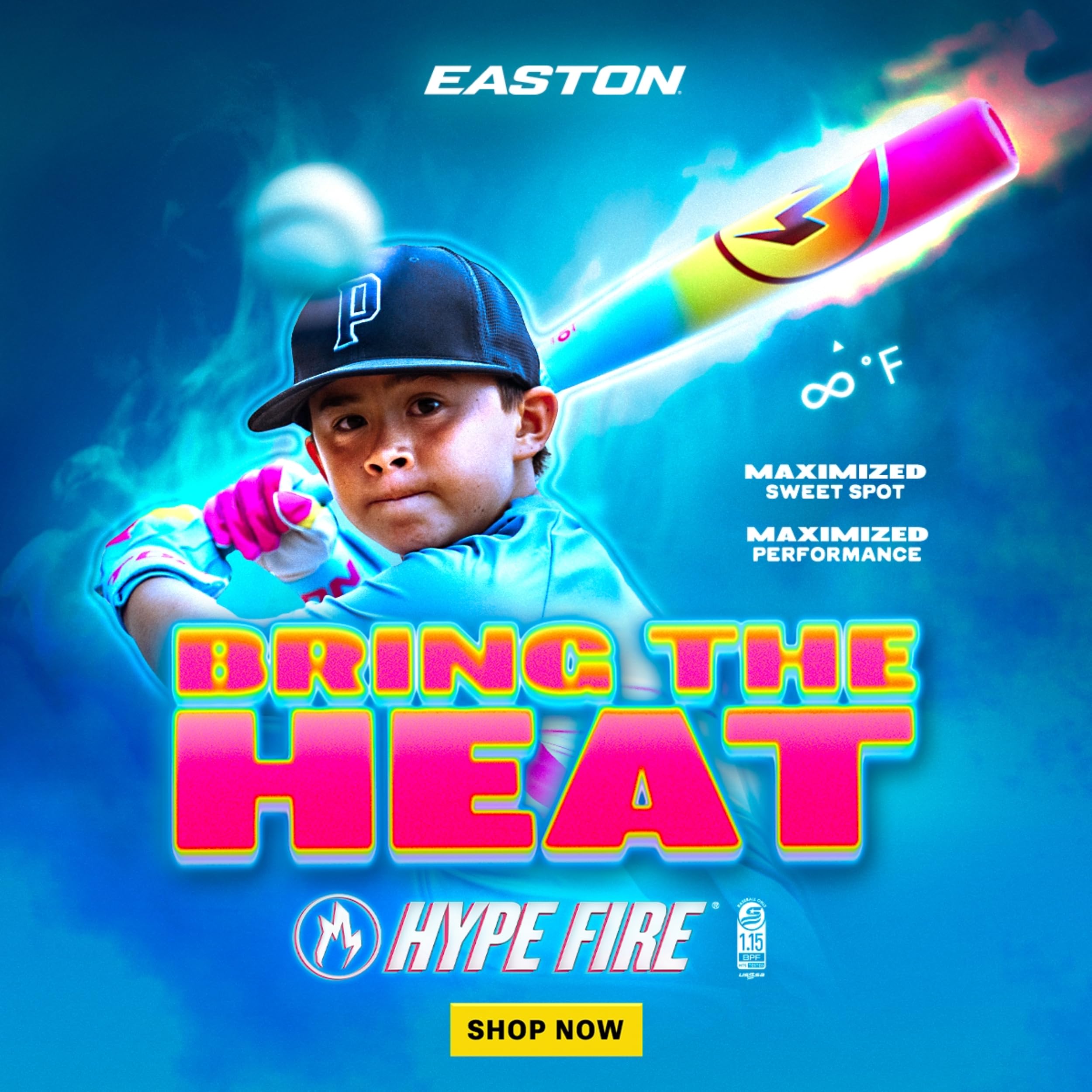 Amazon | Easton | 2026 | Hype Fire 野球バット | USSSA | -8 | 2 3/4
