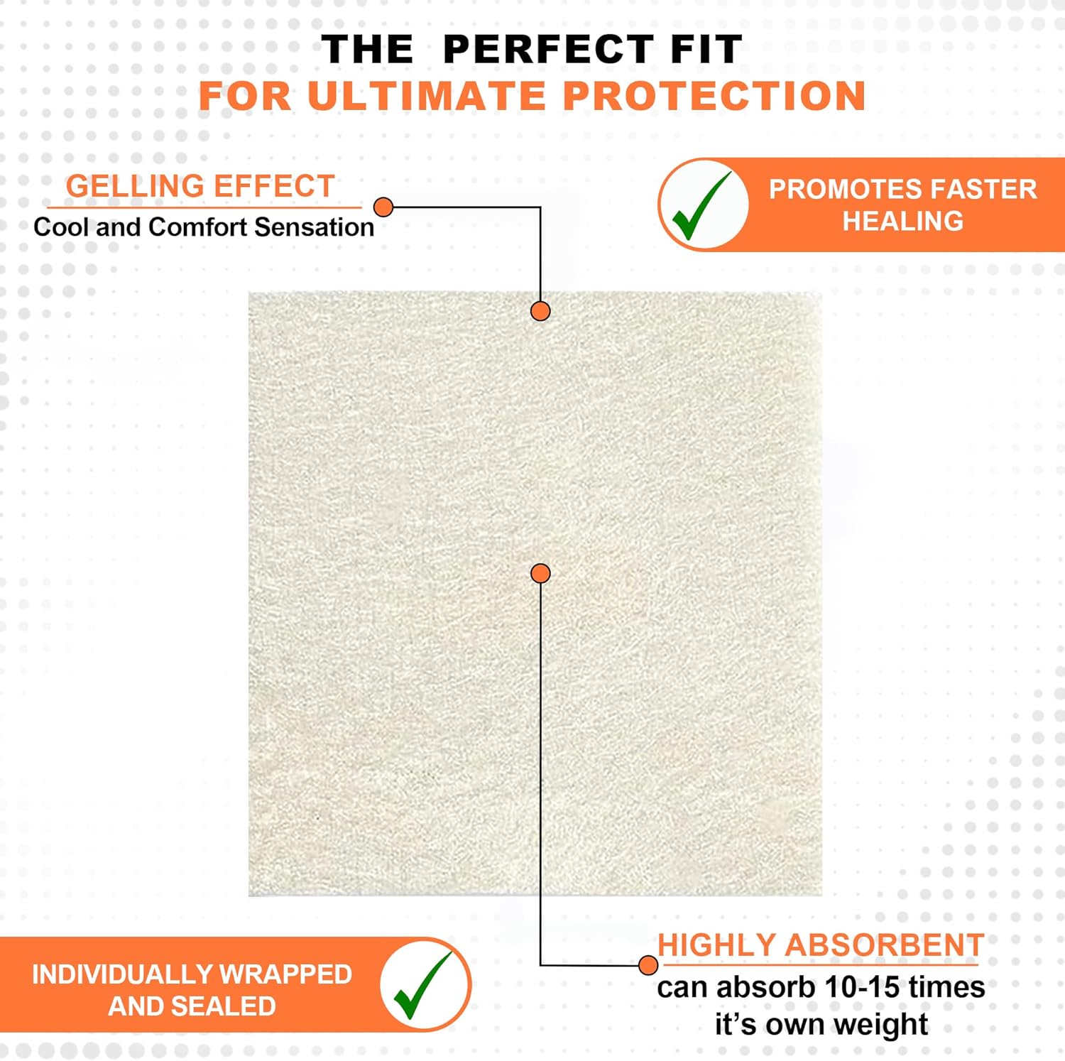 MedVance Silver Calcium Alginate Ag Sterile Highly Absorbent Dressing, (2" x 2") Pack of 10