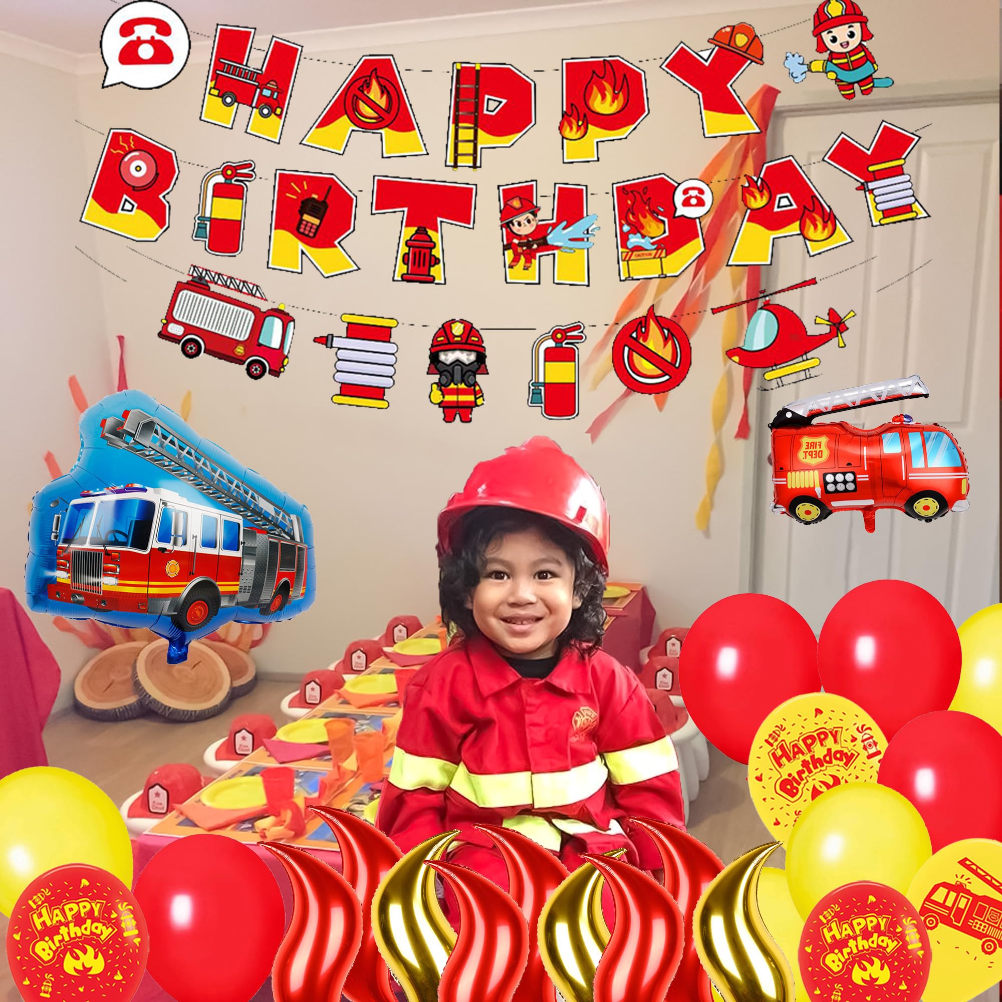 8 Feuerwehr Partyhütchen - Für Mottoparty & Kindergeburtstag Von TIB