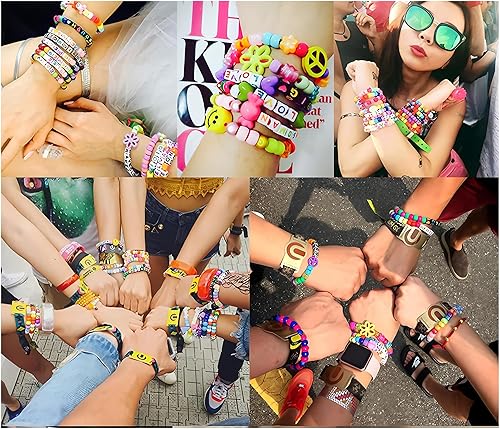 Miniatura 6 de Más de 2000 cuentas de poni a granel de 0.236 x 0.354 in, juego de cuentas de plástico multicolor para manualidades, cuentas de pelo a granel, 10