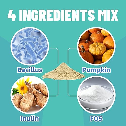 Miniatura 4 de Just Try Probióticos probióticos en polvo de 7 onzas para perros y gatos probióticos - Salud intestinal para perros y gatos Alivio del estreñimiento