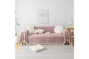 HANDONTIME Couch Cover Pink: Cozy Comfort for Your Sofa