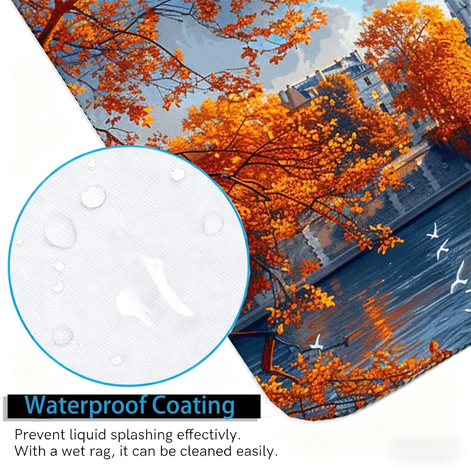 Podkładka pod mysz zamek XXL 1500 x 800 mm podkładka pod mysz drzewo biurko z antypoślizgową podstawą, zwiększona precyzja dla gracza, wodoodporna podkładka pod mysz dla graczy, antypoślizgowe