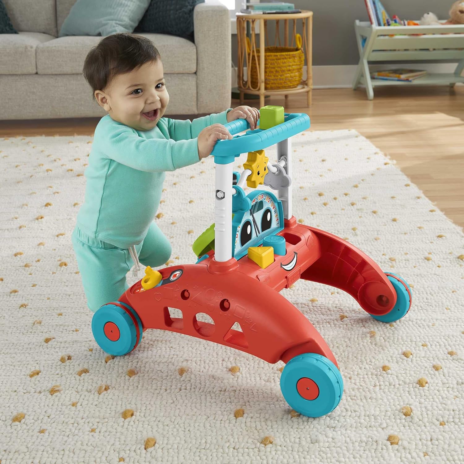 Fisher-Price Trotteur 2 côtés: Stable, Éducatif & Interactif (6m+) - Image secondaire
