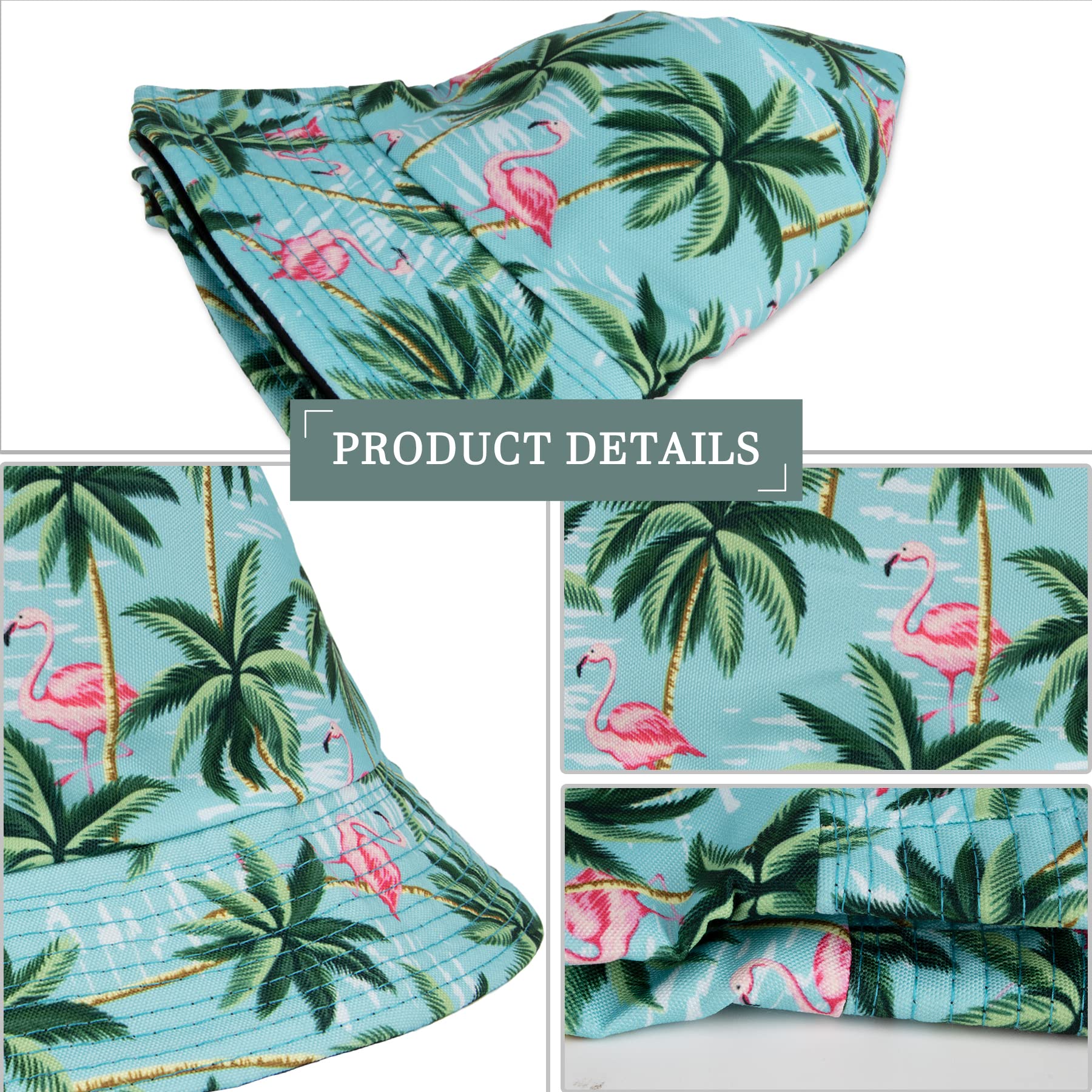 Feng Shui， Sombreros de Pescador para Mujer - Sombreros de Sol de Playa de Verano de algodón Reversible Sombrero de Pescador Plegable para Viajes Playa Senderismo Reino Unido