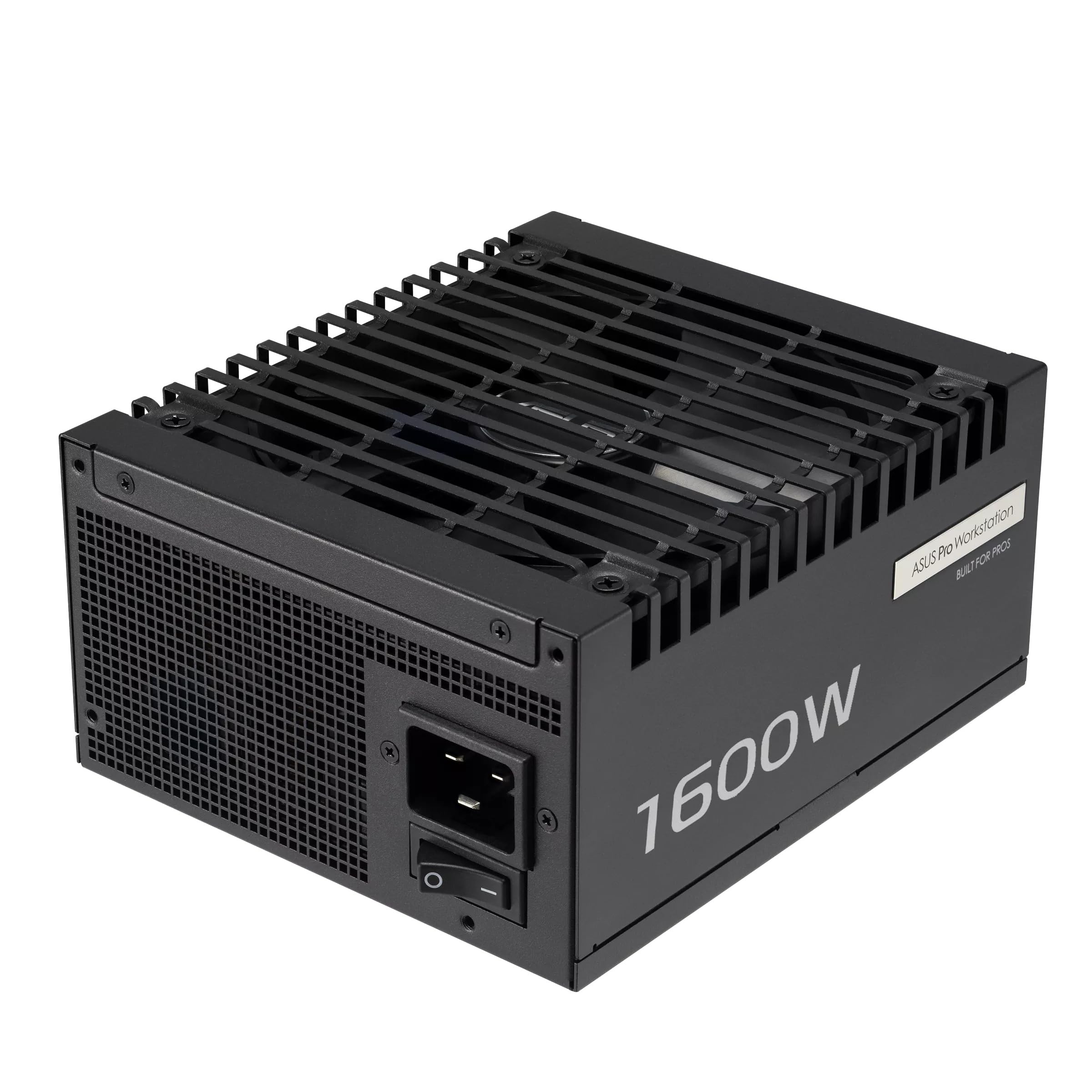 ASUS PRO WS 1600W Platinum, Alimentatore Modulare per PC, Nero | 1600W di Potenza, PCIe 5.1, Standard ATX 3.1, 80 Plus Platinum, Ventola con Doppio Cuscinetto a Sfera