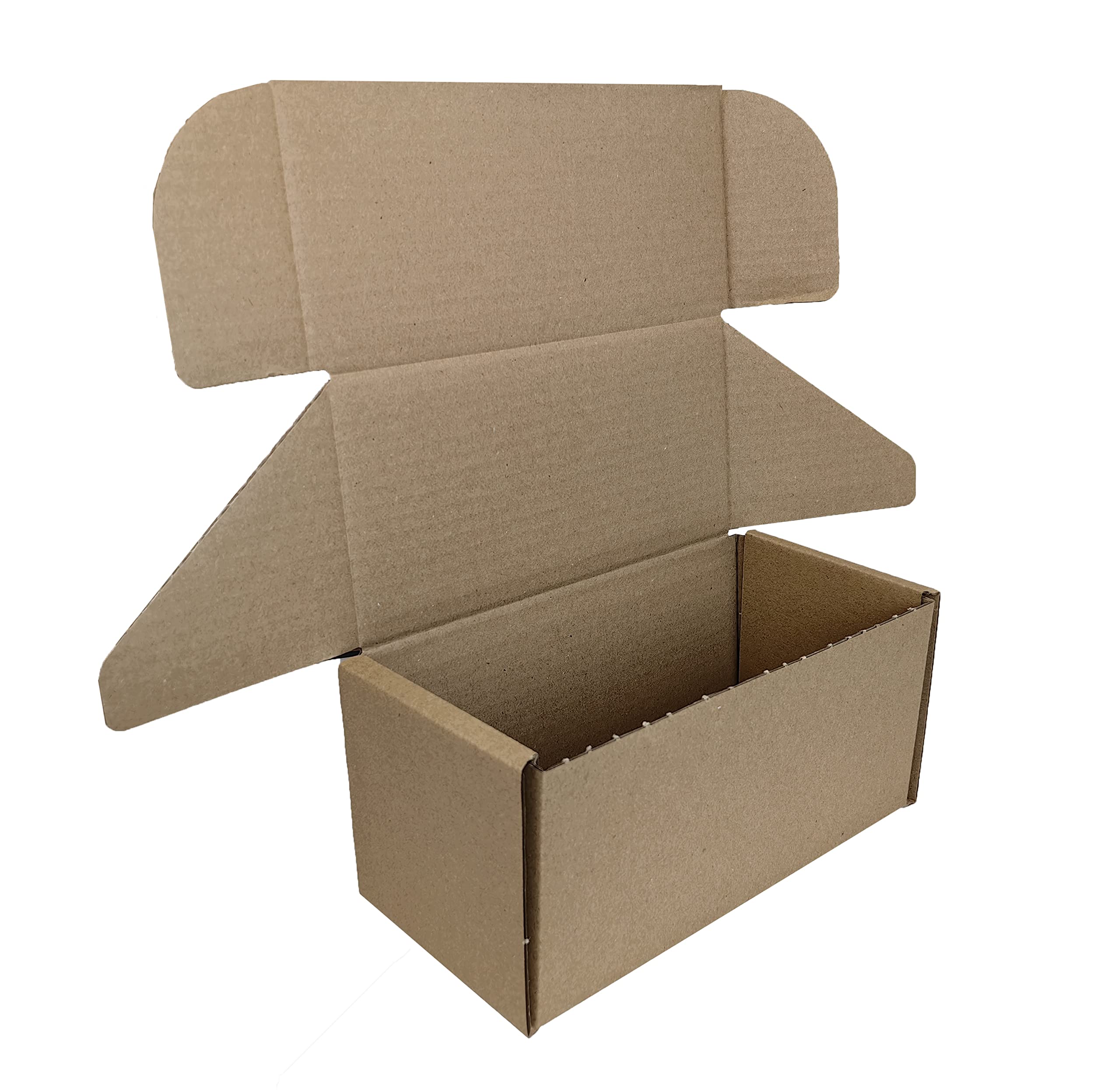 WHITE OR BROWN 8" x 4" x 4" SHIPPING CARDBOARD BOXES POSTAL MAILING GIFT PACKET SMALL PARCEL - IDEAL FOR SUNGLASSES, CANDLES (QUANTITY: 1, BROWN) โ image 1