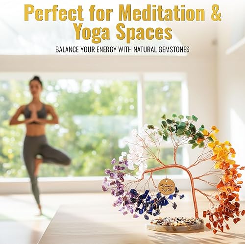 Miniatura 5 de Árbol de la vida de 7 chakras de cristal ANAYA AGATE  Árboles Bonsái de piedras preciosas curativas hechas a mano para decoración del hogar y la